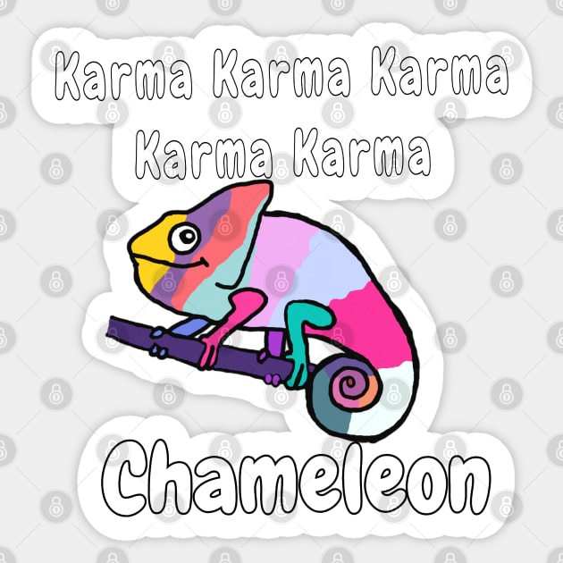 Karma Chameleon Sticker by Fantasticallyfreaky